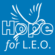 Bird symbol with words Hope for L. E. O.